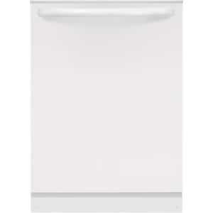 24 In. in. Top Control Built-In Tall Tub Dishwasher in White with 4-Cycles, 54 dBA
