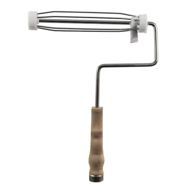 Heavy-Duty 9 in. Paint Roller Frame with Wood Grip