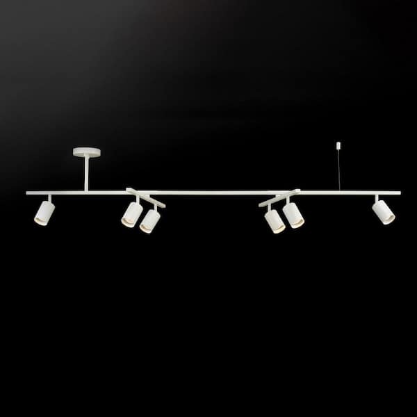 white flexible track lighting