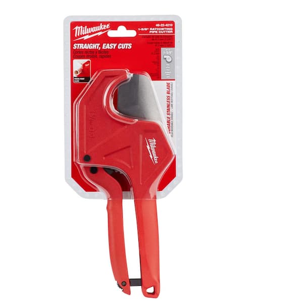 Milwaukee 1-5/8 in. Ratcheting Pipe Cutter 48-22-4210 - The Home Depot