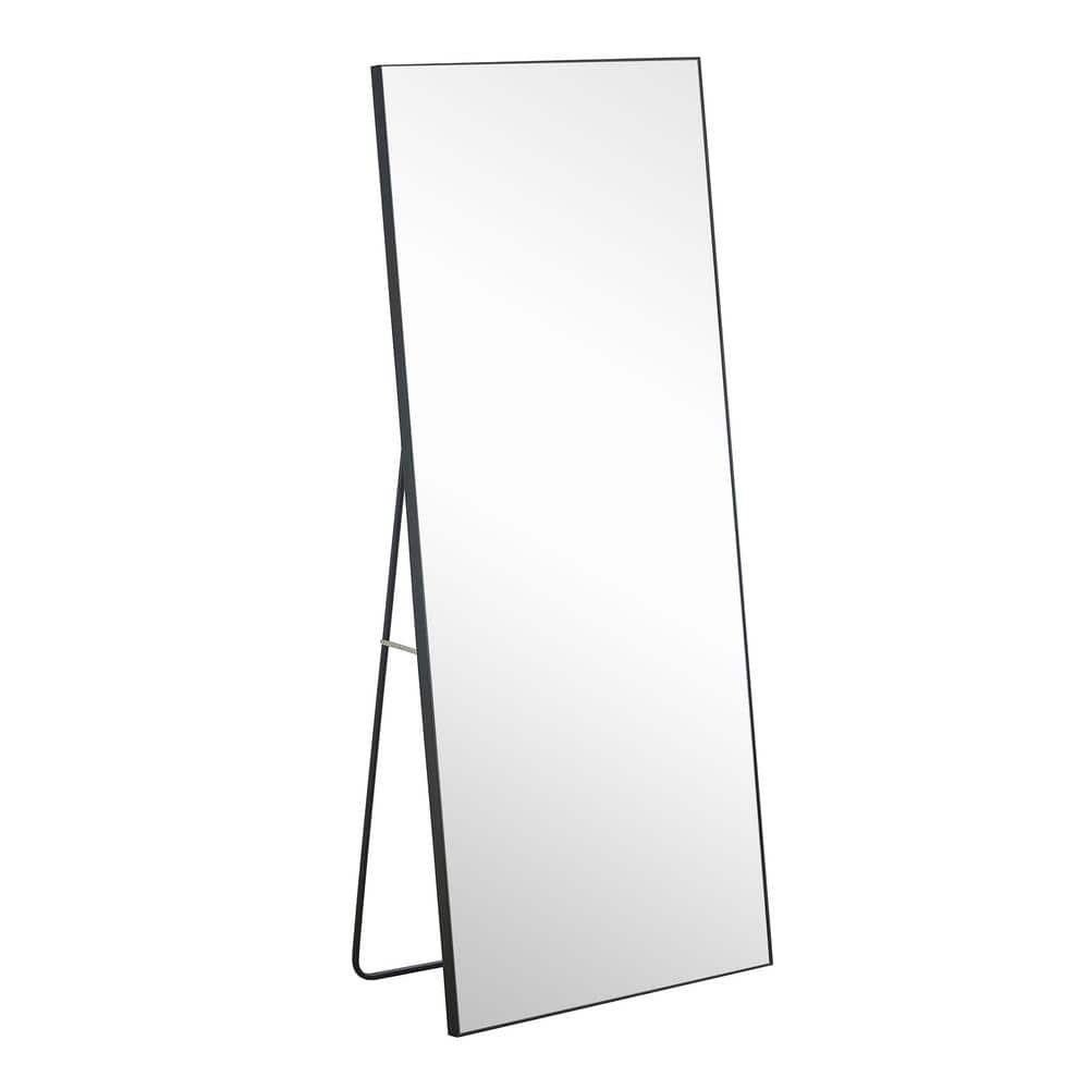 31.4 in. W x 71 in. H Rectangular Solid Wood Frame Full-length Floor Standi
