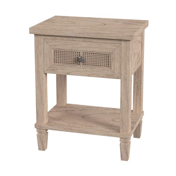 Butler Specialty Company Flagstaff Natural 1 Drawer 20 in. W Cane Nightstand