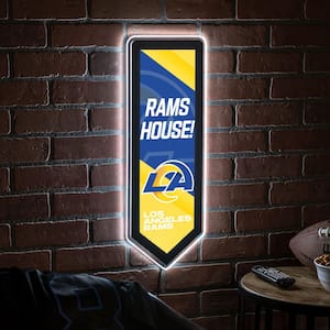 Evergreen Los Angeles Rams Helmet 19 in. x 15 in. Plug-in LED