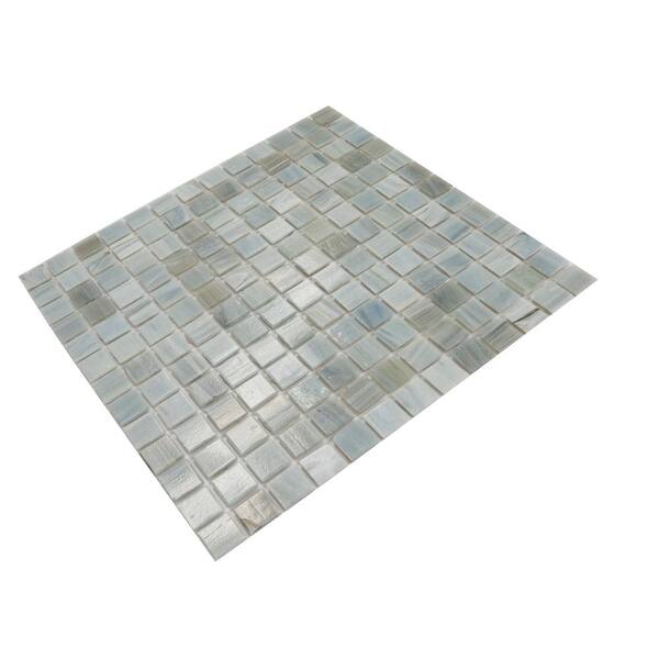 Apollo Tile Celestial Cosmic Gray 12-in x 12-in Glossy Glass Uniform Squares Floor and Wall Tile (20-sq. ft/ Carton)