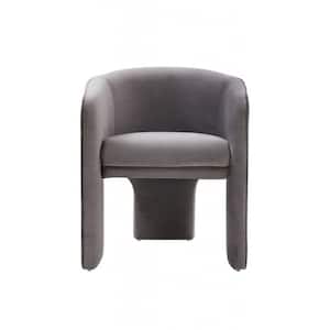 Valerie Dark Grey Velvet Arm Chair