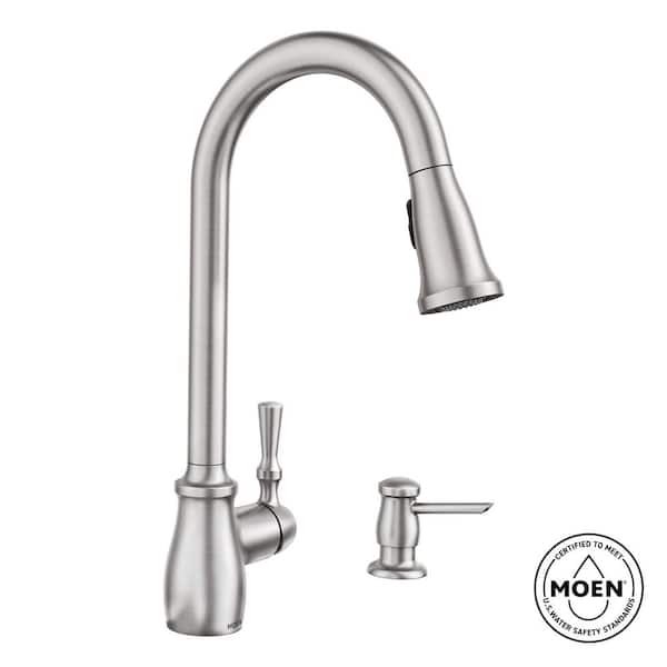 Fieldstone Single-Handle Pull-Down Sprayer Kitchen Faucet with Reflex and Power Clean in Spot Resist Stainless
