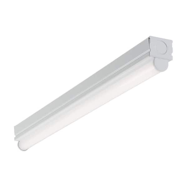 2 ft. 16-Watt Equivalent, Integrated LED, White Finish, Strip Light Fixture, 4000K, 1150 Lumens