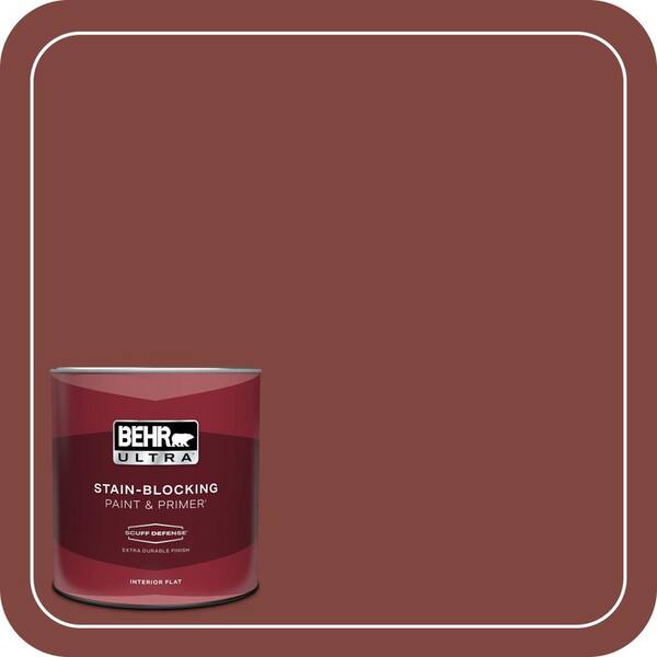 BEHR ULTRA 1 qt. #S-H-160 Sly Fox Extra Durable Flat Interior Paint & Primer