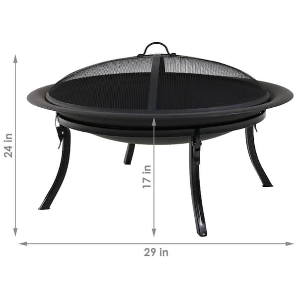 Portable Outdoor Fire Pit Collapsing Steel Mesh Fire Stand Perfect for Camping Backyard Garden