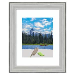 Bel Volto Silver Wood Picture Frame Opening Size 11 x 14 in. (Matted To 8 x 10 in.)