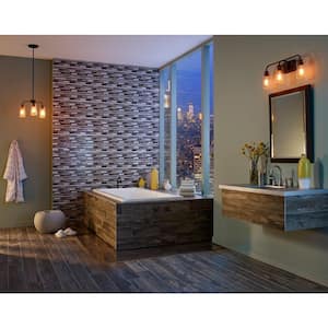Madison Avenue Interlocking 12 in. x 12 in. x 8mm Glass Metal Mesh-Mounted Mosaic Wall Tile (9.8 sq. ft./Case)