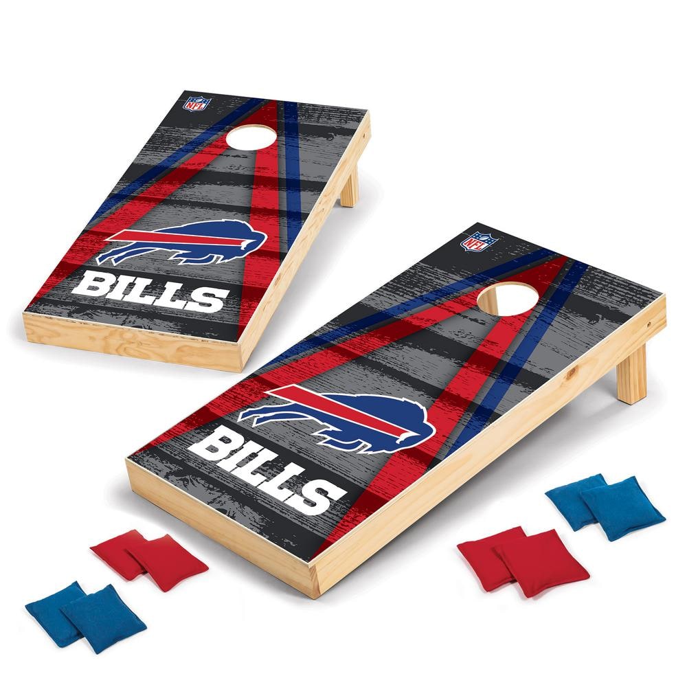 Wild Sports Buffalo Bills 24 in. W x 48 in. L Cornhole Bag Toss Set 1 ...