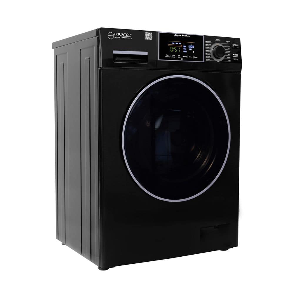 Equator Black 1.62 cu.ft. Front Load Washer with 16 Programs