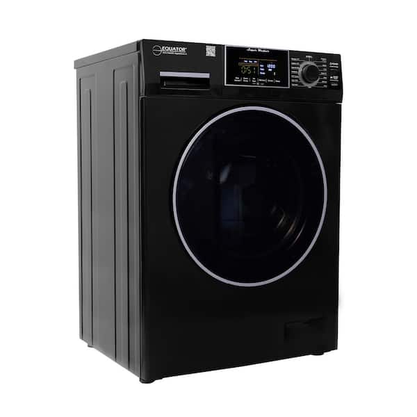 1.62 cu. ft. 23.5 in. 1400 RPM 16 Programs Touch Pet Compact 110-Volt Sani Digital Front Load Washer in Black