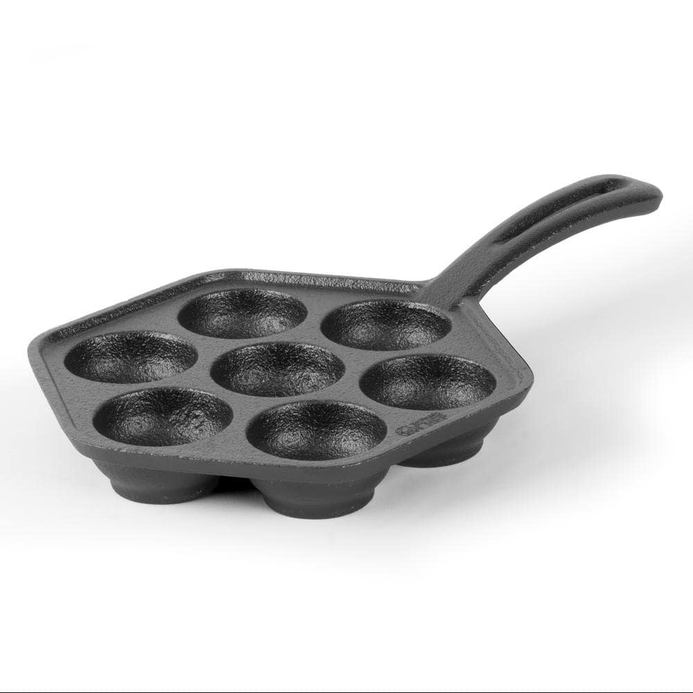 Danish Aebleskiver (Ebleskiver) Pancake Puff Cast Iron Pan – The