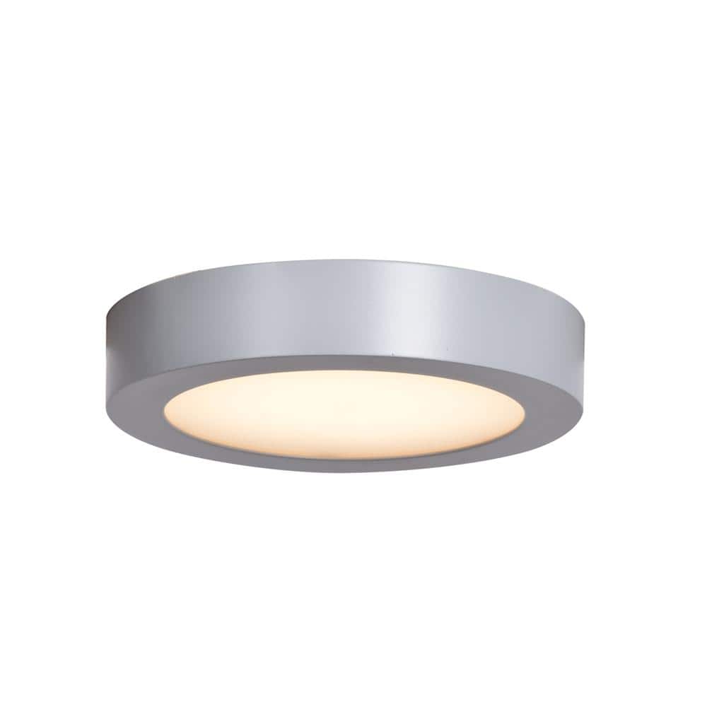 Ulko Exterior 11-Watt Silver Integrated LED Outdoor Flush Mount