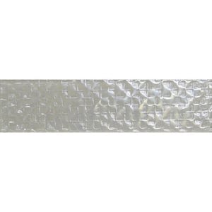 White 3 in. x 12 in. Polished Glass Subway Tile (5 sq. ft./Case)