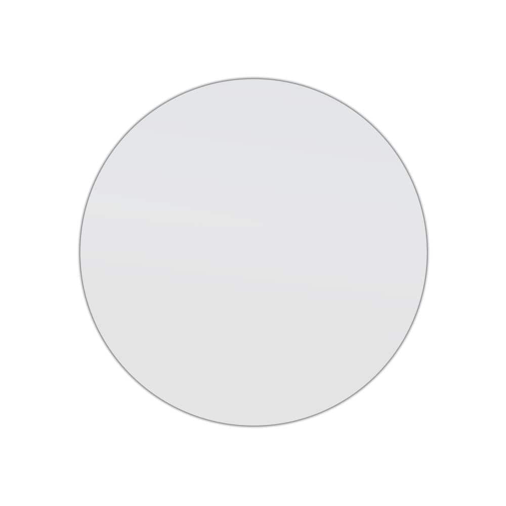 Glass Warehouse 36 in. W x 36 in. H Framed Round Bathroom Vanity Mirror