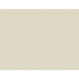 60.75 sq. ft. Sand Dunes Myrna Linen Embossed Vinyl Unpasted Wallpaper Roll