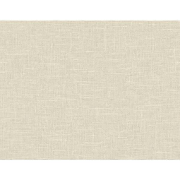 Seabrook Designs 60.75 sq. ft. Sand Dunes Myrna Linen Embossed Vinyl Unpasted Wallpaper Roll