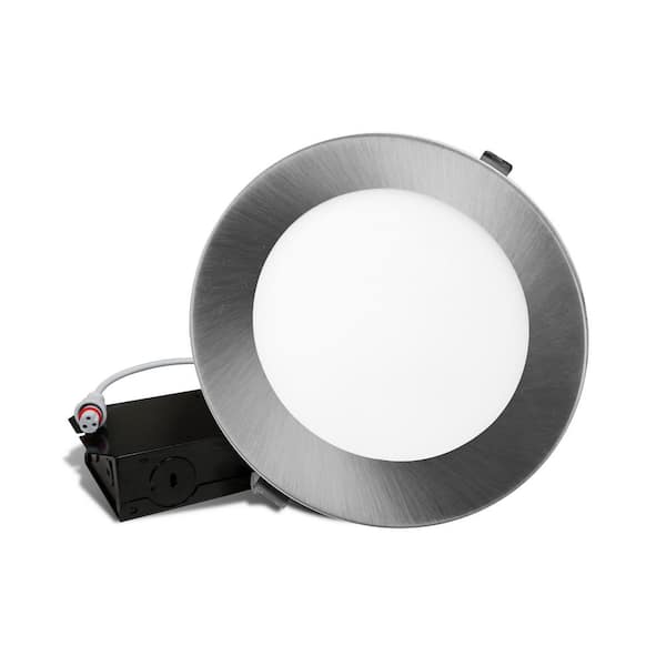 NICOR DLE6 Selectable 6 in. Nickel Remodel LED Downlight Kit