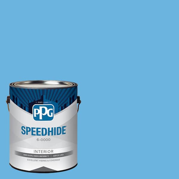1 gal. PPG1240-4 Xavier Blue Semi-Gloss Interior Paint