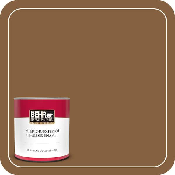 BEHR PREMIUM PLUS 1 qt. #PPU4-18 Spice Bazaar Hi-Gloss Enamel Interior/Exterior Paint & Primer
