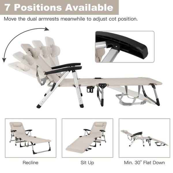 Equal portable adjustable steel recliner chair discount