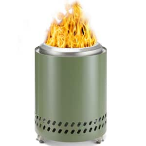 Renata 7 in. Stainless Steel Tabletop Portable Wood Pellets Smokeless Fire Pit