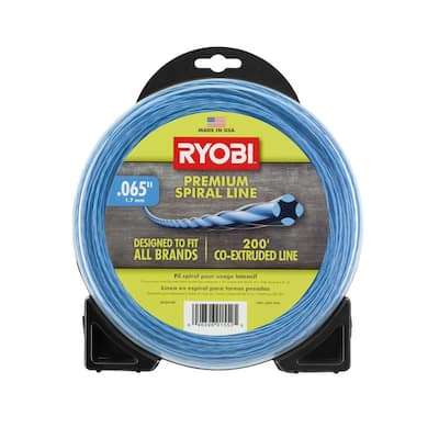 0.065 in. x 200 ft. Heavy-Duty Spiral Corded and Cordless Trimmer Line
