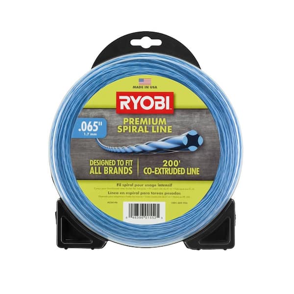 RYOBI 0.065 in. x 200 ft. Heavy-Duty Spiral Corded and Cordless Trimmer Line