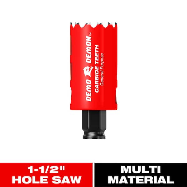 1-1/2 in. Carbide Hole Saw with 2-3/8 in. Cutting Depth