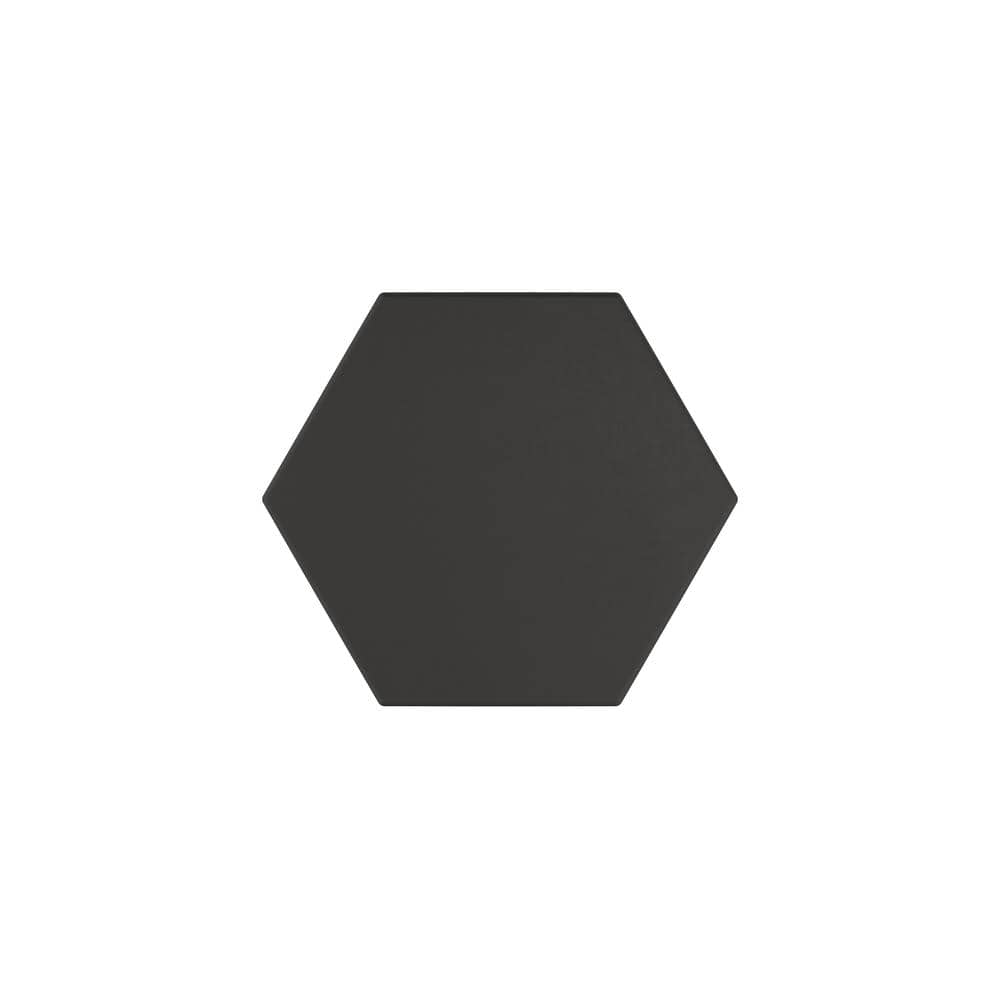 Matte Black Geometric Cabinet Knob with Mounting Hardware