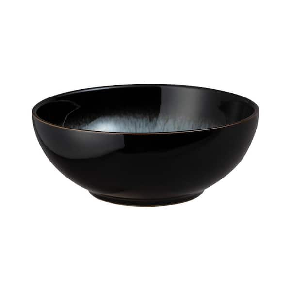 Denby Stoneware Halo Coupe 27.7 fl. oz. Multi-Colored Blue - Black