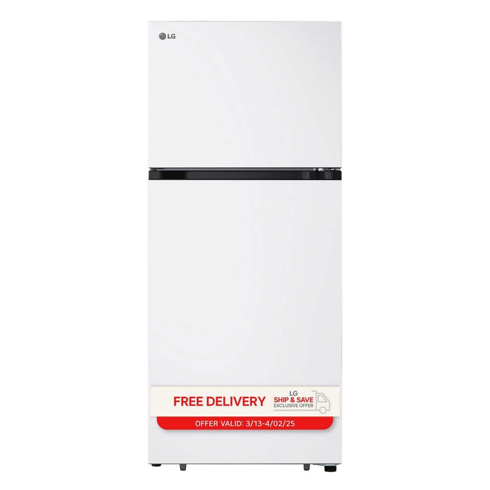 28 in. 18 cu. ft. Top Freezer Garage-Ready Refrigerator in White