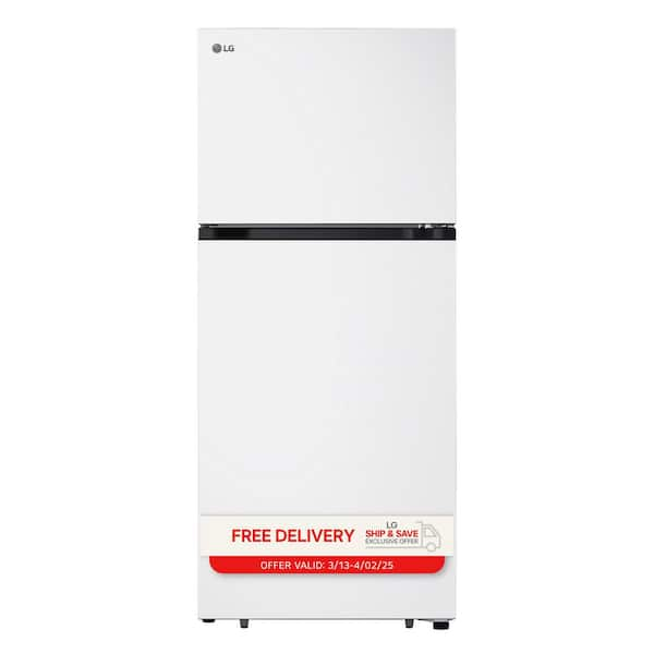 28 in. 18 cu. ft. Top Freezer Garage-Ready Refrigerator in White