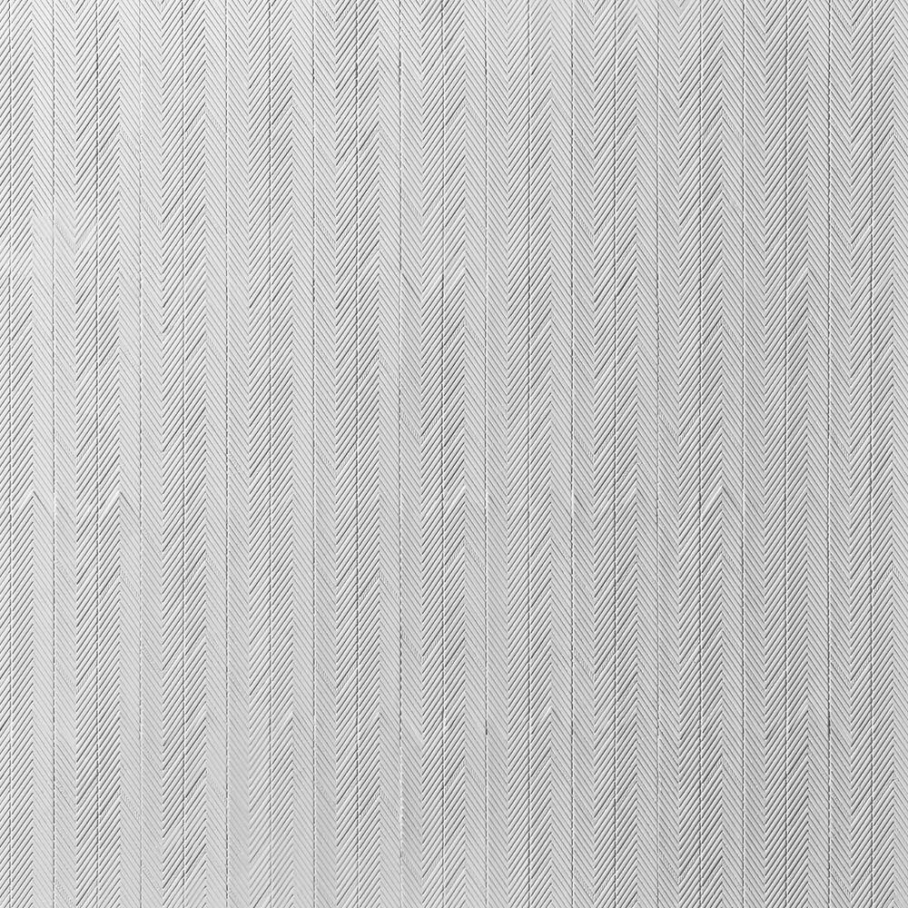 Blaze White Plastic Herringbone Mosaic Wall Tile