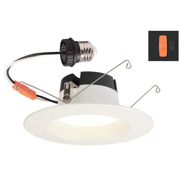 Westinghouse 5-6 in. Selectable Integrated LED Recessed Retrofit Step Baffle Trim