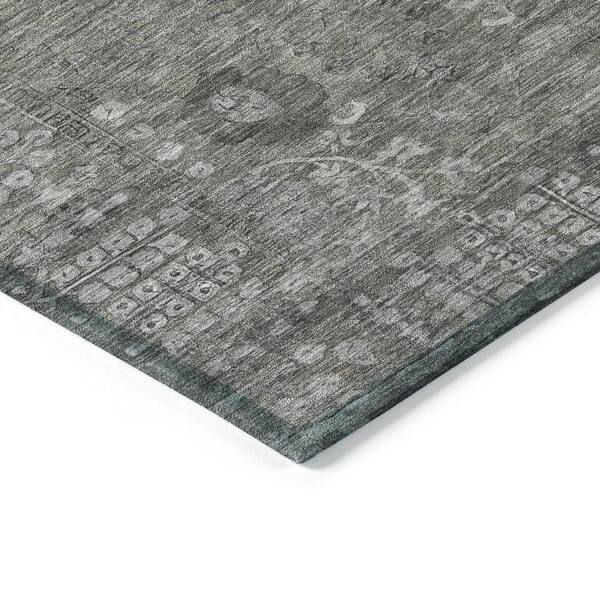 Chantille Machine Washable Indoor/Outdoor Abstract ACN2231 Pewter 2 ft. 6 in. x 3 ft. 10 in. Area Rug