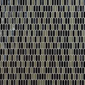 Pixie Metallica Hand Crafted 11.52 in. x 9.82 in. x 8 mm Glass Mosaic Wall Tile (7.9 sq. ft. / Case)