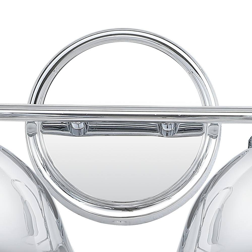 Frisco 26.5" Chrome Polished Metal 3-Light Vanity Fixture