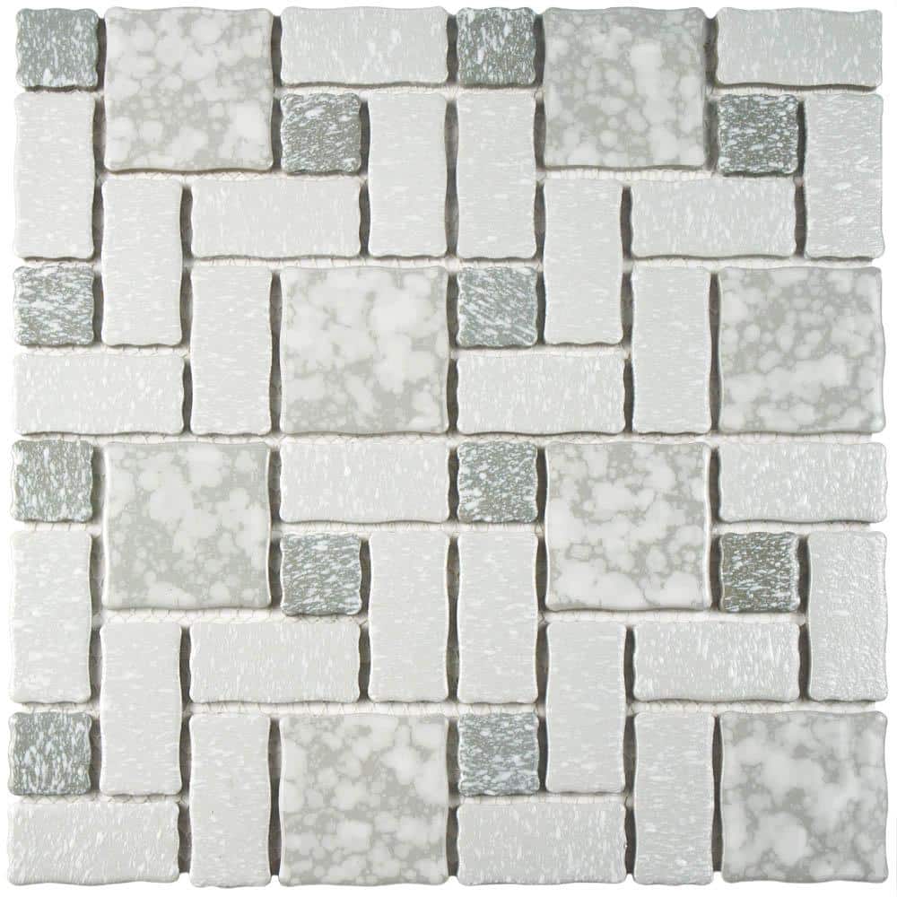 Academy Grey 6 in. x 6 in. Porcelain Mosaic Take Home Tile Sample price history on PriceWatchPro