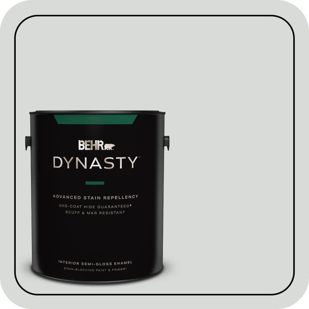 1 gal. #N460-1 Evening White Semi-Gloss Enamel Interior Stain-Blocking Paint & Primer price history on PriceWatchPro