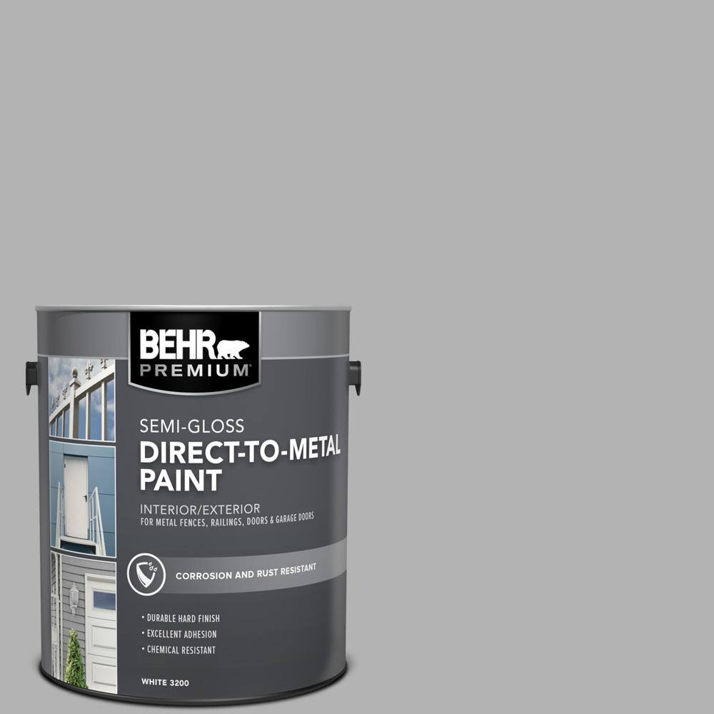 BEHR PREMIUM 1 gal. #770E-3 Pewter Mug Semi-Gloss Direct to Metal ...