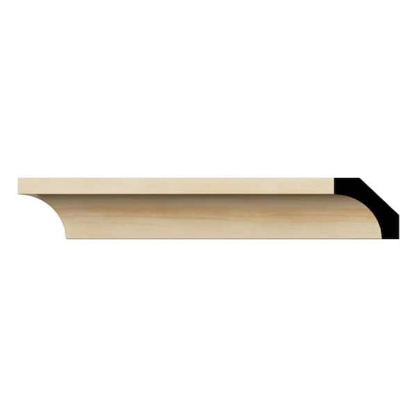 Ekena Millwork WM86 0.56 in. D x 1.63 in. W x 96 in. L Wood (Pine) Crown Moulding