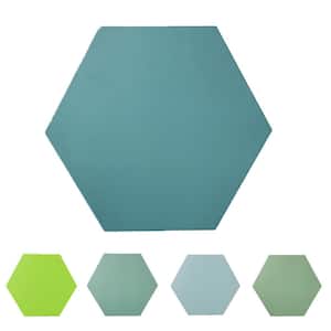 Bex Hexagon Succulent 6 in. x 6.9 in. Stone Peel and Stick Backsplash Tile (.22 sq.ft./Single)