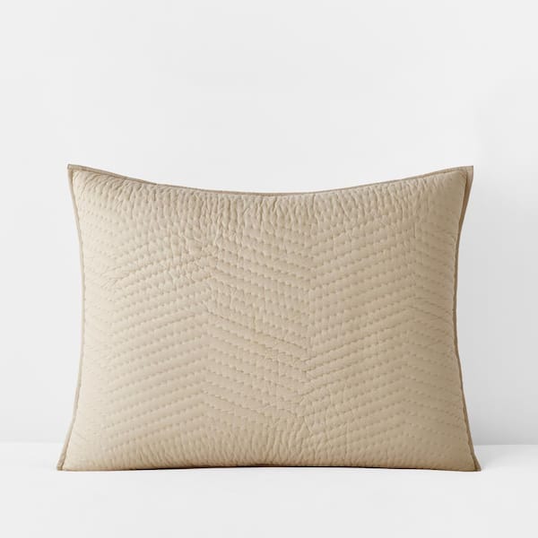 The Company Store Company Cotton Mushroom Solid Standard Sham