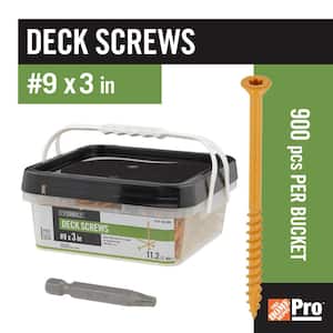 #9 x 3 in. Tan Star Torx Drive Flat Head Wood Deck Screw (900-Pack)