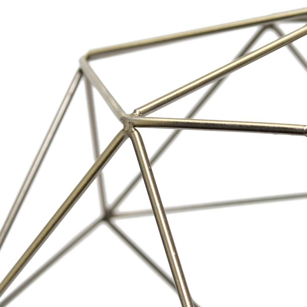 16" Antique Brass Geometric Diamond Pendant Light