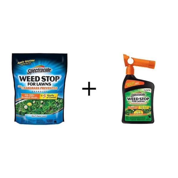 10.8 lbs. Weed Stop Granules Plus Crabgrass Preventer & 32 oz. Weed Stop Killer Concentrate